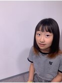 毛先カラー