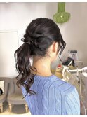 パーティーヘアセット/ポニーテール