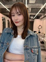 ハニーシブヤ(HONEY shibuya) 美髪レイヤーイメチェンモカブラウン小顔フェイスフレーミング1