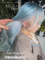 イエナ 渋谷(IENA)&nbsp;デザインカラーケアブリーチダブルカラー水色カラーペールブルー