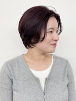 モリオフロムロンドン 松戸店(Morio from London)&nbsp;【松戸　松田】柔らか毛流れショートボブ　チェリーレッド