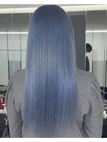 エトワール(ETOILE)&nbsp;神戸三ノ宮ブルーカラーブリーチロングリタッチ修正ハイトーン