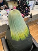 ミントグリーン×黄緑×イエロー
