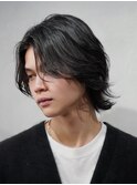 メンズボブメンズミディアムパーマスパイラルパーマルーズパーマ