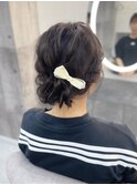 ゆるふわアップヘア/心斎橋ヘアセット
