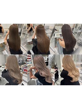 【カット+カラー+トリートメント+ヘッドスパ\6600】イルミナ・アディクシーも取扱い◎透明感カラーが実現☆