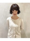 ミニボブのニュアンスパーマ