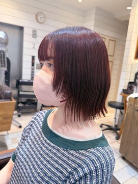 ネオリーブ アンド 渋谷店(Neolive &) 渋谷/ホワイトグレージュ/チェリーブラウン/ミニウルフ