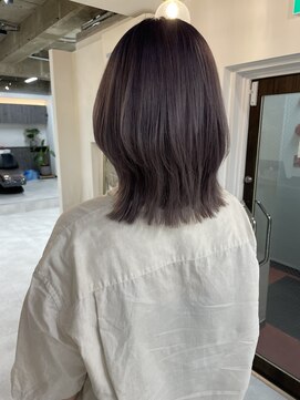 リュンヌ 門前仲町(lune) レイヤーボブハイライトベージュカラーショートレイヤーロブ
