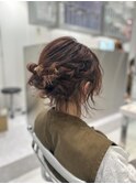 ボブでもできるアップスタイルヘアアレンジ