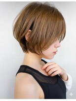 アース 豊橋店(HAIR&MAKE EARTH) 耳掛けしやすい大人可愛いボブヘアー