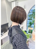 ロンドリゼル 札幌(Lond RiseL) オリーブグレー/前髪/ボブ/マロンベージュ/レイヤーカット/小顔