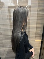 ヌープヘアーアイス(NUUP.hair ici)&nbsp;ロングレイヤーカット/ハイライトカラー/ハッシュカット
