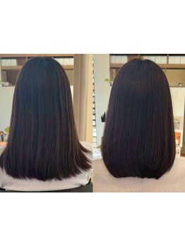 【髪質改善ヘアエステ】強い薬剤や熱を使わず、髪に負担を掛けないトリートメント☆ダメージレスな美髪へ♪