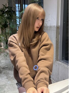 フェブミエル(fev miel) 海外地毛なblond beige