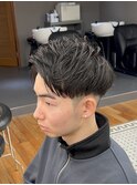 MEN’S/サーフカール/刈り上げセンターパート/表参道駅/青山 