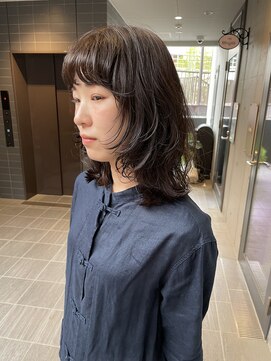 エノウ(enow) ウルフレイヤー×ニュアンスパーマ　enow赤坂