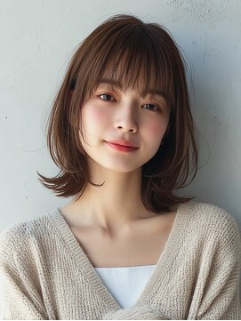 コトンアトリエ 人形町(COTON atelier) ミルクティーブロンド/ダークブルー/デジタルパーマ/人形町