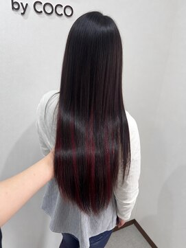 ミオール バイ ココ(MIOR by COCO) インナーカラー★RED
