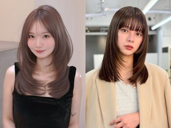 ノク 渋谷(nok)の写真/【女性STAFF多数在籍☆】理想の韓国ヘアの実現◎柔らかい艶髪へ導く髪質改善も◎[韓国ヘア/レイヤーカット]