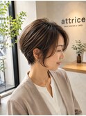 前下がり美シルエットショート
