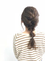 ヘアメイク オブジェ(hair make objet) オリーブブラウン 簡単アレンジヘア