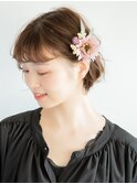 ショートヘアーベリーショート結婚式二次会お呼ばれヘアアレンジ