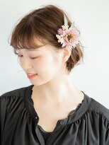 ショートヘアーベリーショート結婚式二次会お呼ばれヘアアレンジ