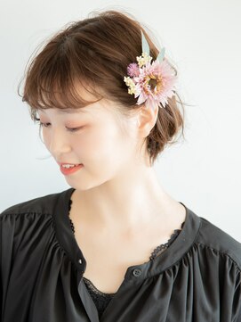 ヘアーサロン ラフリジー(Loufreasy) ショートヘアーベリーショート結婚式二次会お呼ばれヘアアレンジ