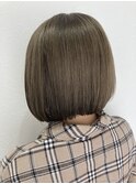 【CIEL 佐藤】ミニボブ ミルクティーベージュ