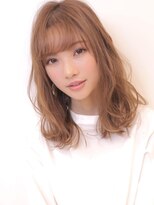 アグ ヘアー ビーコン 長野東和田店(Agu hair beacon) 《Agu hair》柔らかセミ×ウェーブ巻き