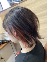 ヘアーメイク トレコローリ(hair make trecolori) 【trecolori 津田沼】インナーオレンジ