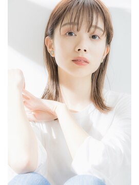 リュンヌ 門前仲町(lune) ミストバング くびれヘア ブルーグレージュ 【LINONA 林　直徳】