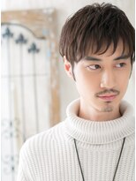 モッズヘアメン 名護大東店(mod's hair men) グレージュカラーのアンニュイパーマ耳だしショートh名護大東