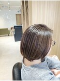 白髪活かしハイライト×グレージュ