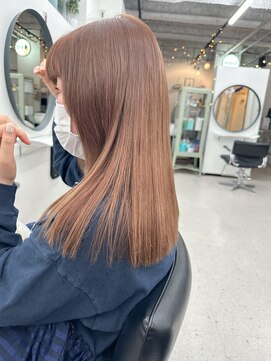 ヒビヲ(HIBIO) ダブルカラーベージュカラーハイトーンカラーケアブリーチボブ