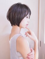 ハウスアンドヘアーワークス(House&Hair works) 前髪長め大人小顔ショート30代40代50代　藤沢