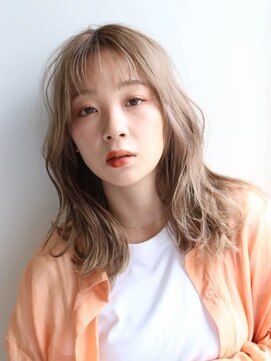 ノイ 千歳船橋(noi) 斜めバング/グレージュカラー/デザインカラー/シルキーベージュ