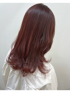 アールモンドヘア新世界 【北見】#ピンクカラー#カシスカラー#レイヤーカット