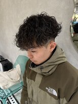 ゼスト リル 新宿(ZEST lill)&nbsp;波巻きパーマ マッシュパーマ  ハイライト メッシュ 新宿