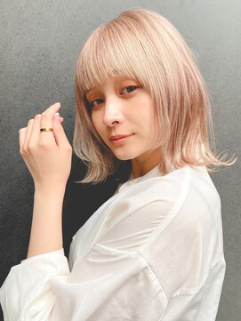 ロンドプランタン 恵比寿(Lond Printemps) 【Lond佐野】外ハネミディアム シアーカラー