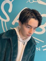 サボ(SABO)&nbsp;ソフトツーブロック×センターパート