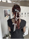 お呼ばれアレンジ ヘアセット ヘアメイク