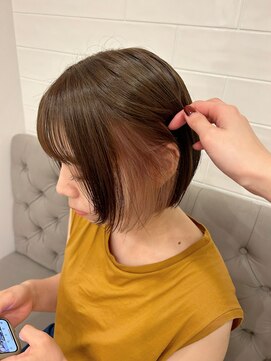 ラヴィズム(LUVISM) ◎韓国ヘアー顔周りレイヤーおくれ毛前髪ダブルカラー万代新潟