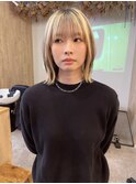 ぱつっとレイヤーボブスタイル