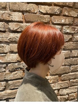 アイム(I&M) レッドブラウン×マッシュショート