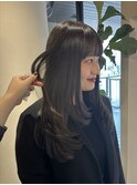 透明感ブラウンとレイヤー◎