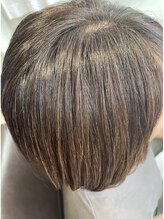 自然な白髪カバーと立体感を両立！白髪ぼかしハイライト＊[藤沢/白髪染め／白髪ぼかし]