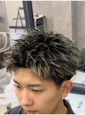 メンズショート/スパイキーショートハイライト