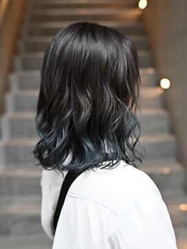 ココ 西葛西南口店(COコ) 西葛西グラデーションカラーターコイズブルー/西葛西美容室/韓国